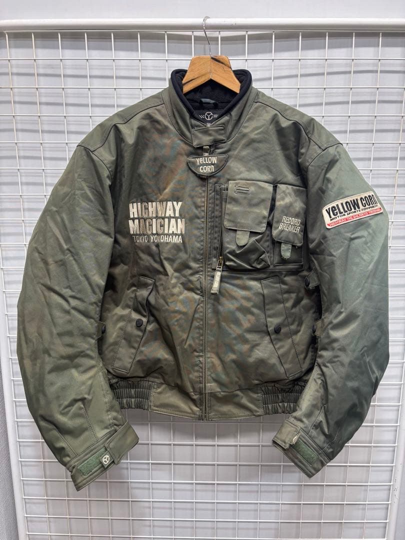 ［YELLOW CORN］ バイクジャケット　カーキ　M 2510-213