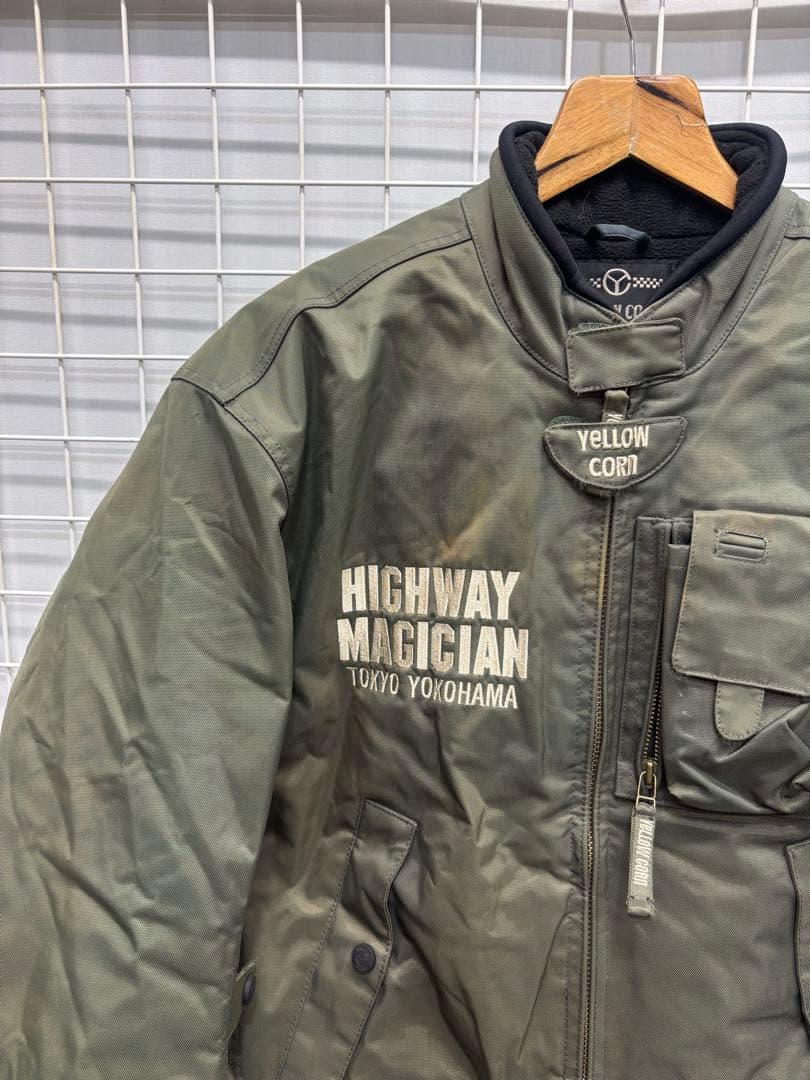 ［YELLOW CORN］ バイクジャケット　カーキ　M 2510-213