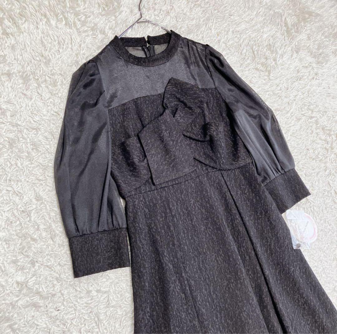 】【Risa新品】フォルムフォルマ ジャガードワンピースドレス M