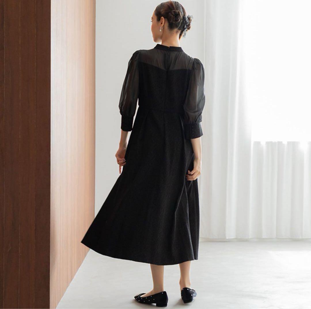 】【Risa新品】フォルムフォルマ ジャガードワンピースドレス M