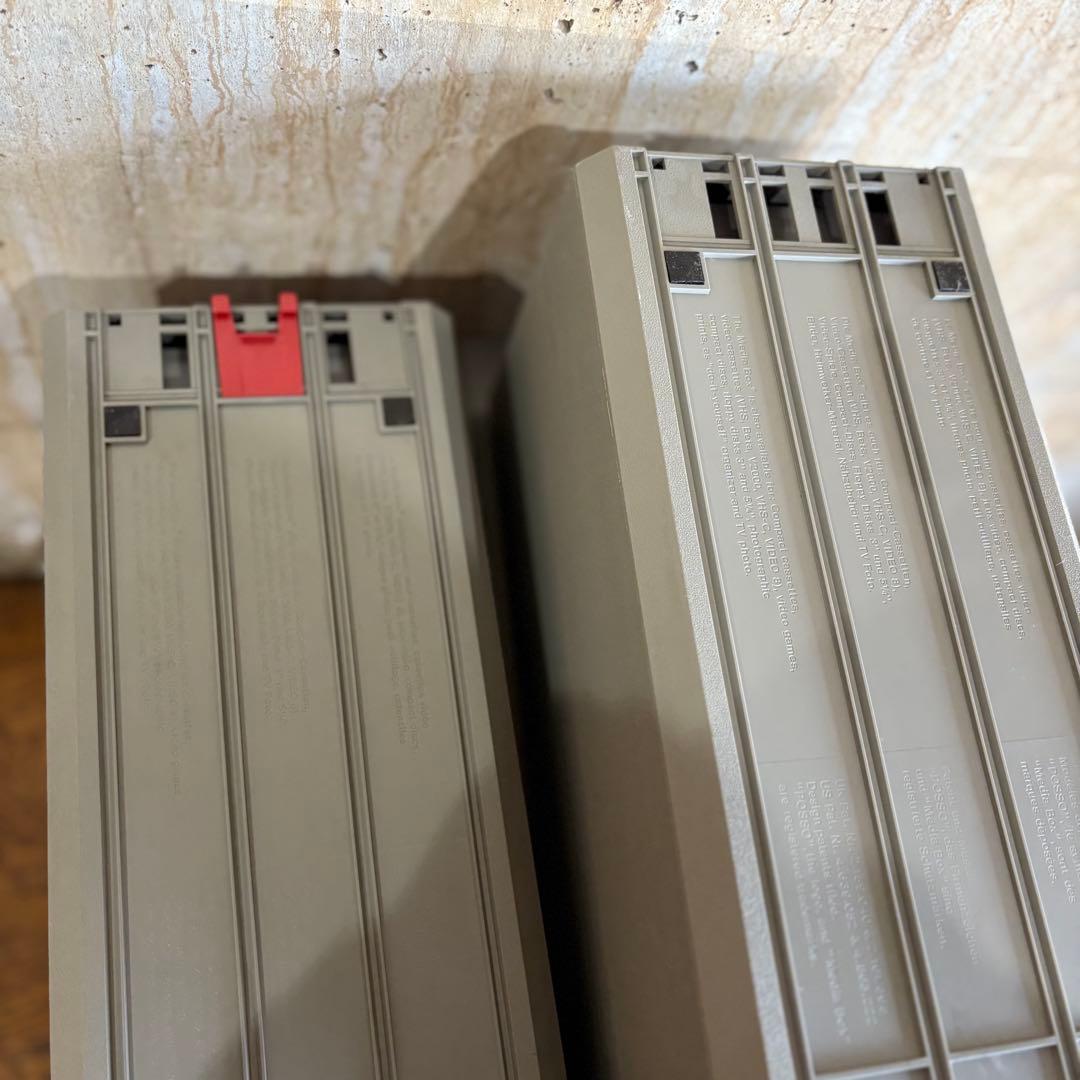 POSSO フランス製　オーディオライブラリー　CD カセット　収納ケースセット