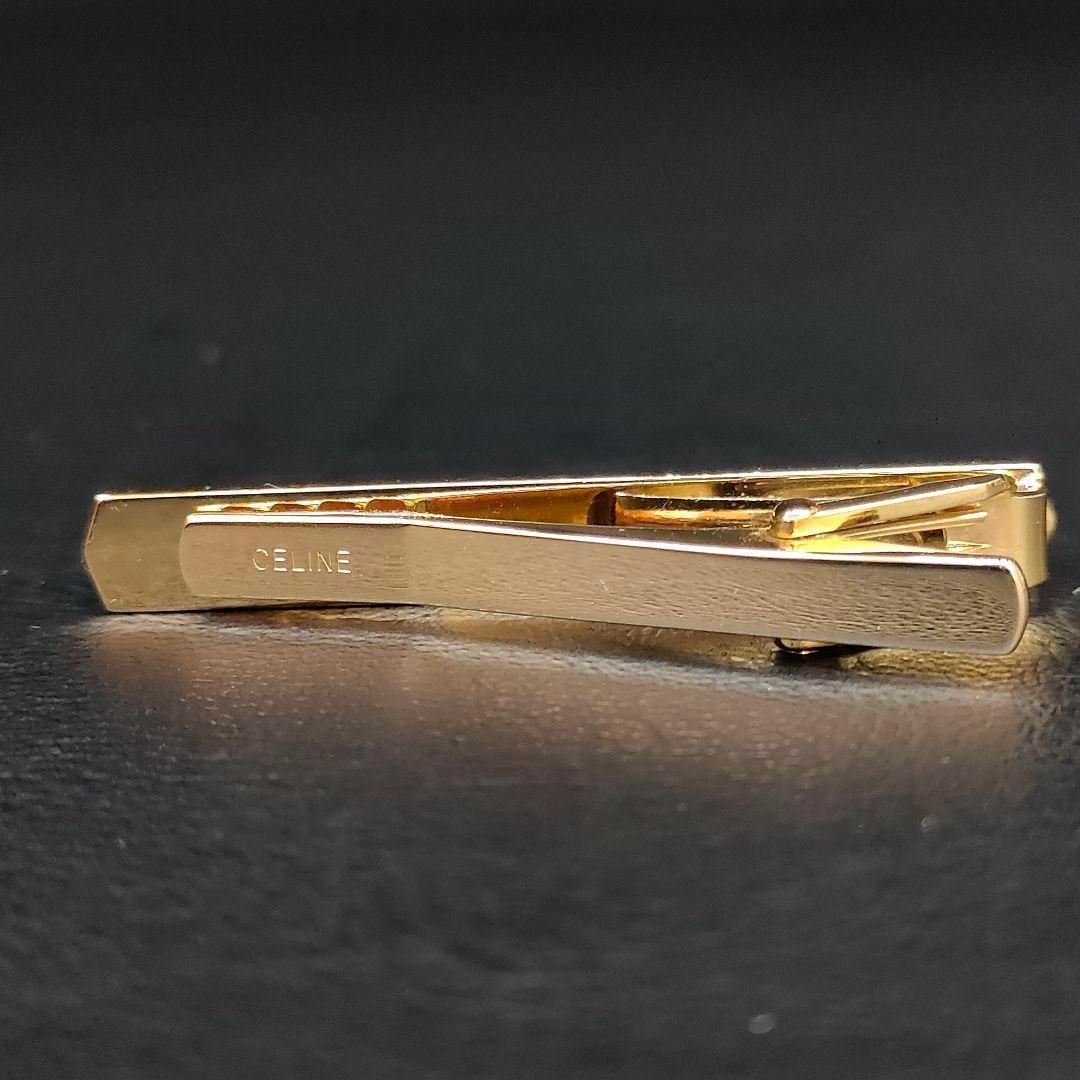 【美品】Celineセリーヌ　カフスタイピンセット　シルバー　ゴールド　マカダム