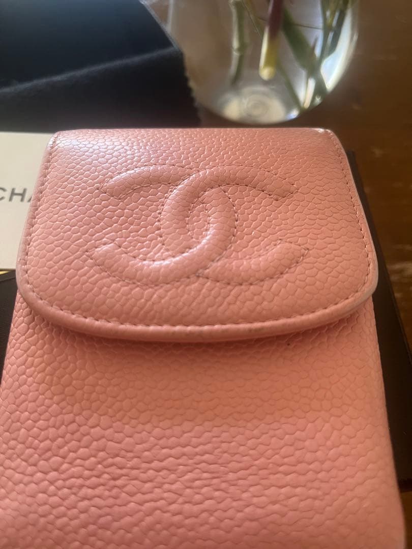 A*✨様 CHANEL ピンク レザー 小物入れ
