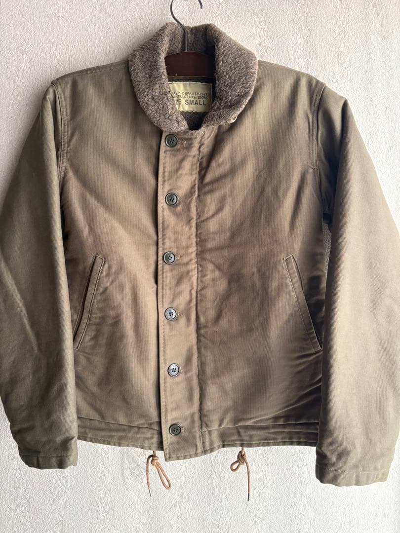 BAZZ Ricksons N-1デッキジャケット オリーブグリーン