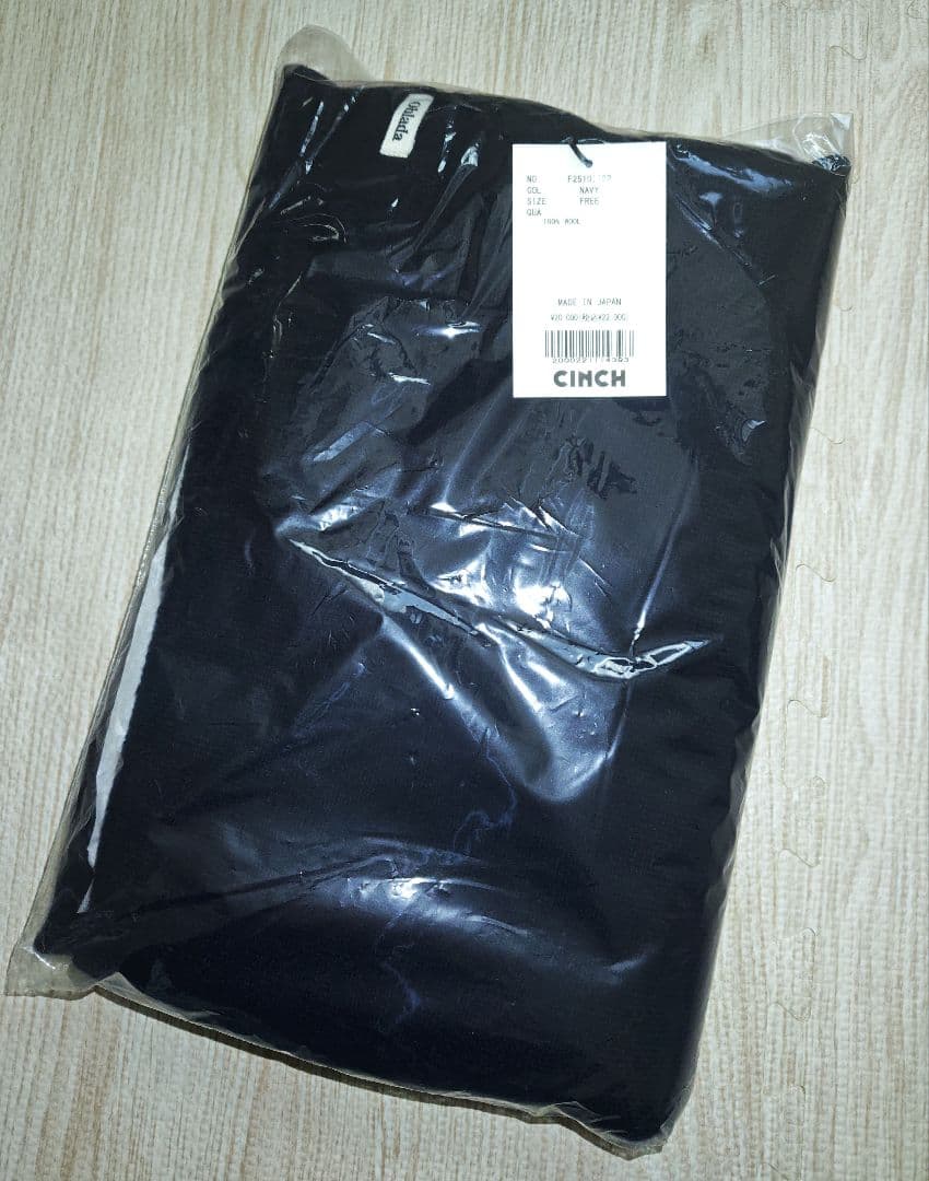 新品　オブラダ　ニットショール　ニット　ストール　ネイビー　シンチ