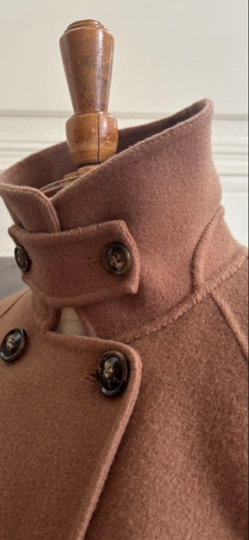 Hamachi クロス＆クロス　ダブルフェイスミドルコート　グレージュ