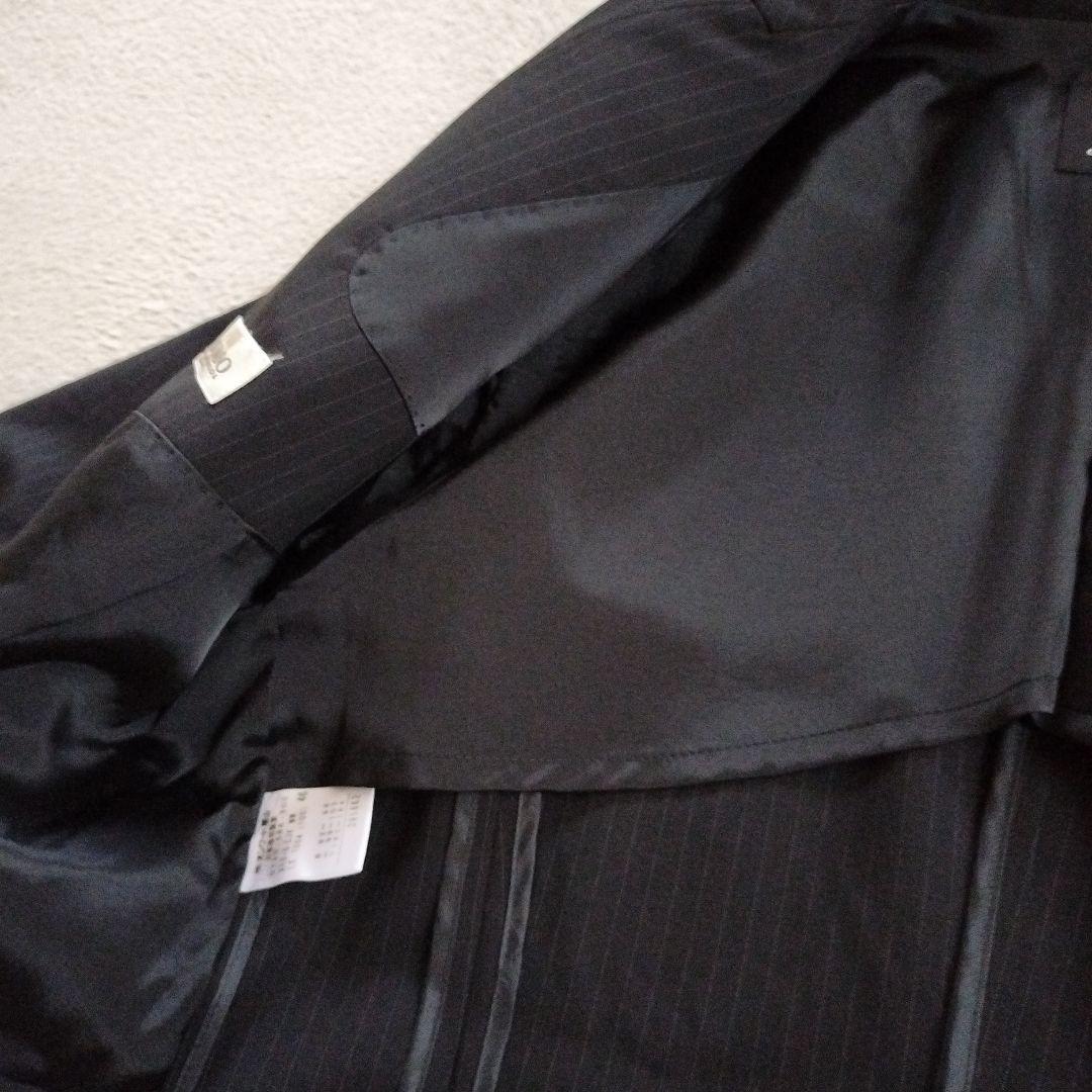 23区COLOMBO生地ウールストライプジャケット46スカート48セットアップ