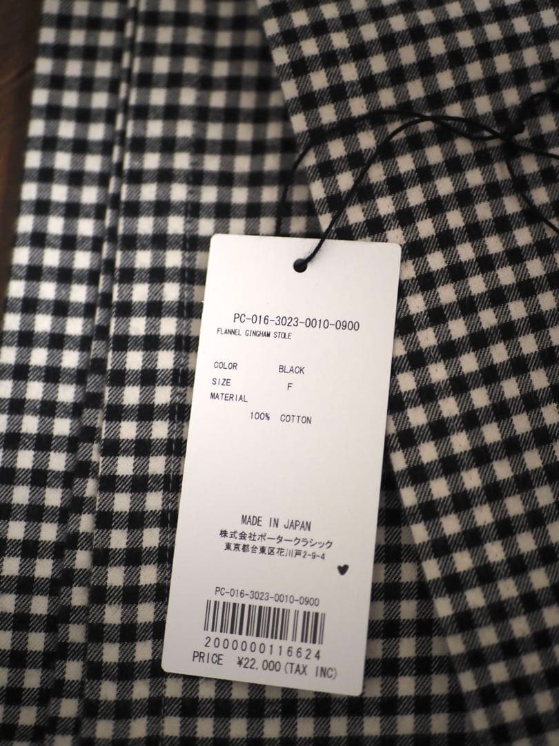 小物 Porter Classic - FLANNEL GINGHAM STOLE