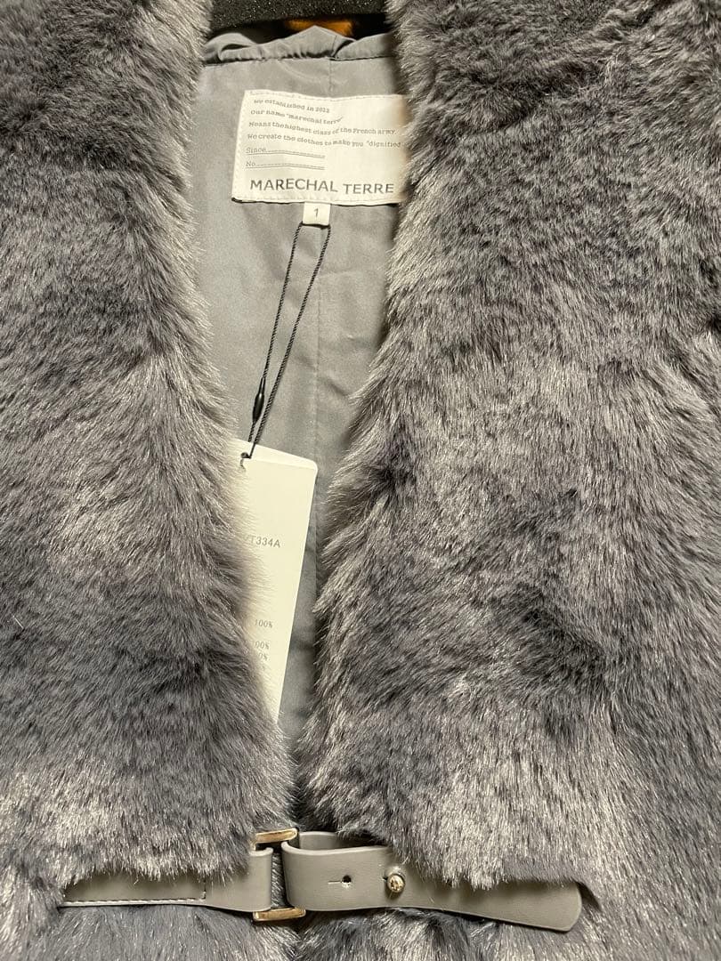 JぇJぇJぇ　MARECHAL TERRE ファーキルティングダウンベスト