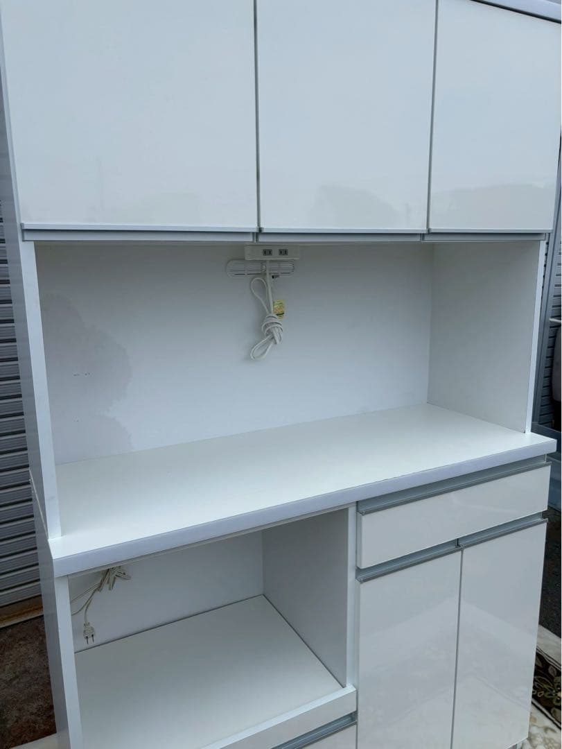 にょん　土井インテリヤ 食器棚 キッチンボード レンジボード H190.5