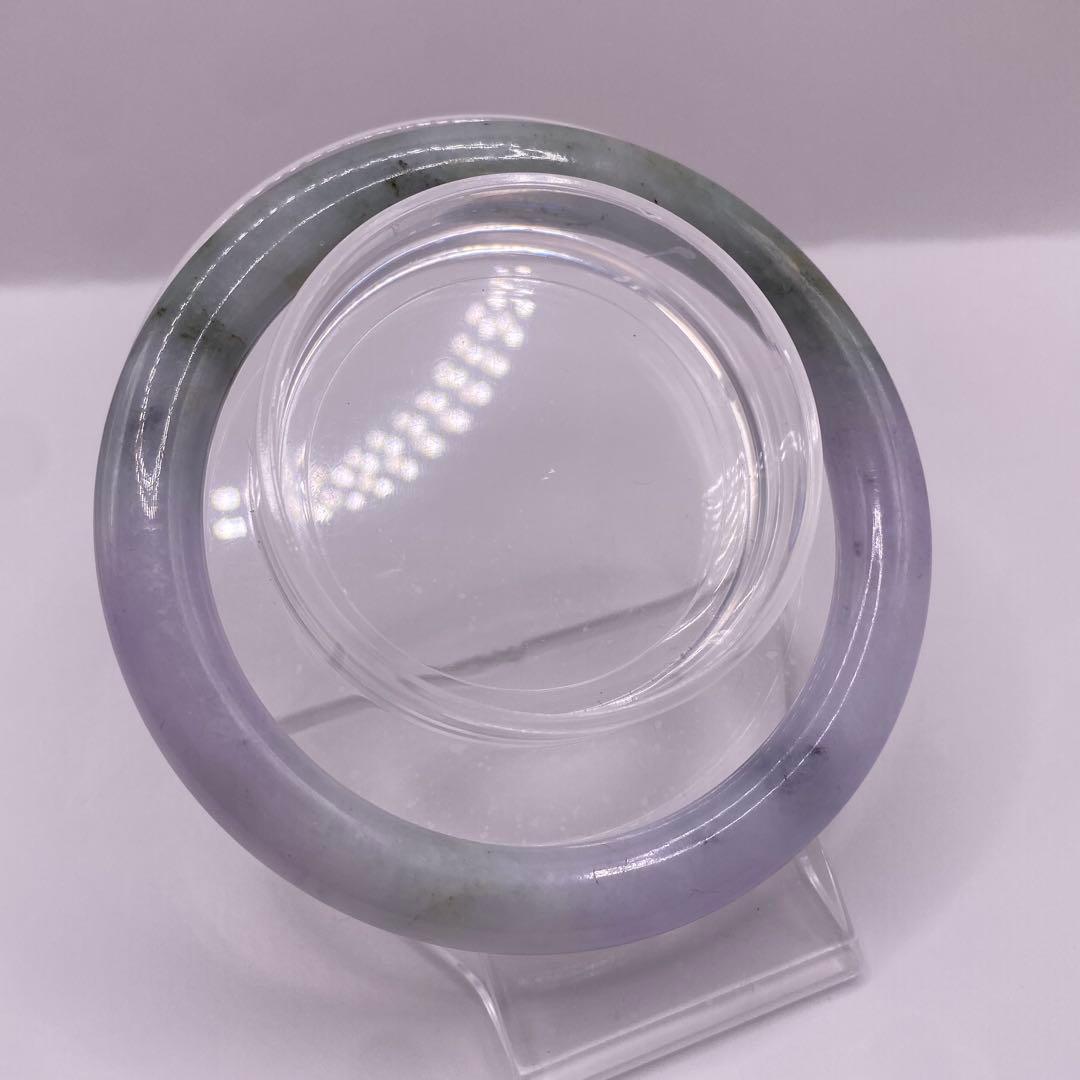 ミャンマー産　天然本翡翠　A貨　バングル 珍しい色‼️内径58.5mm 幅8mm