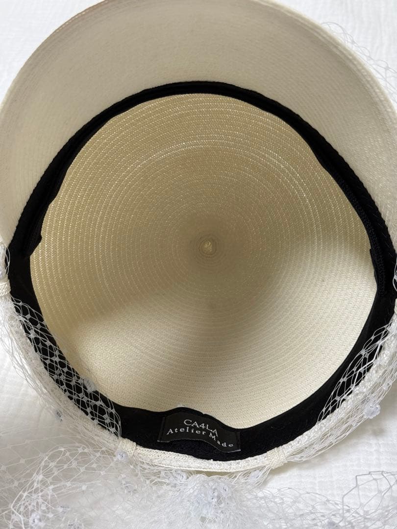 CA4LA カシラ キャスケット チュール ホワイト　LOVESONG