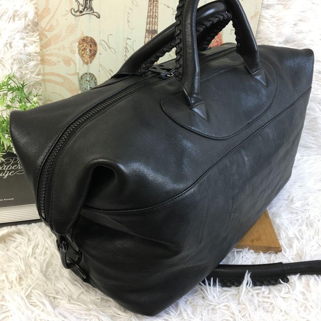 希少✨ スコッチグレイン ボストンバッグ トートバッグ ビジネスバッグ レザー