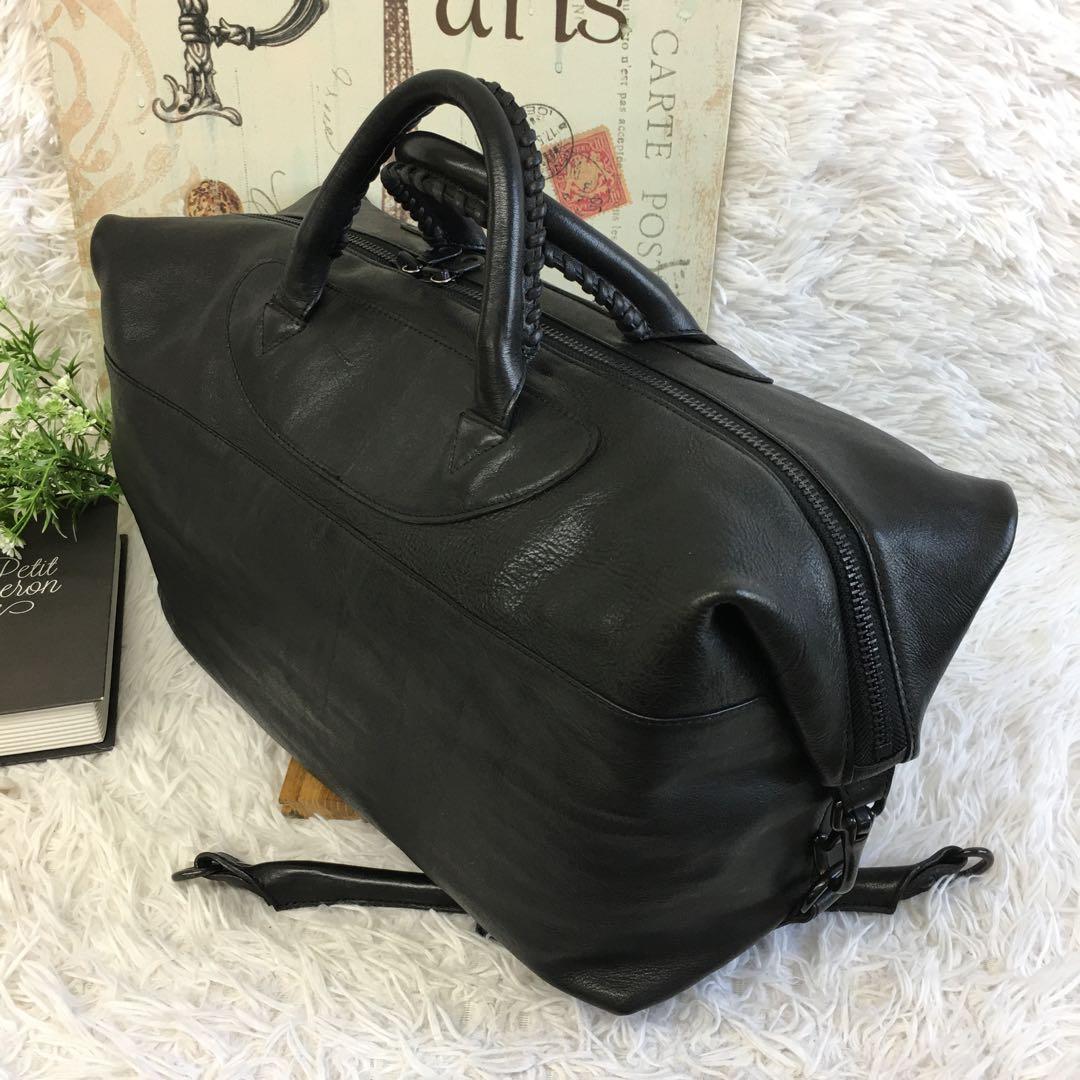 希少✨ スコッチグレイン ボストンバッグ トートバッグ ビジネスバッグ レザー