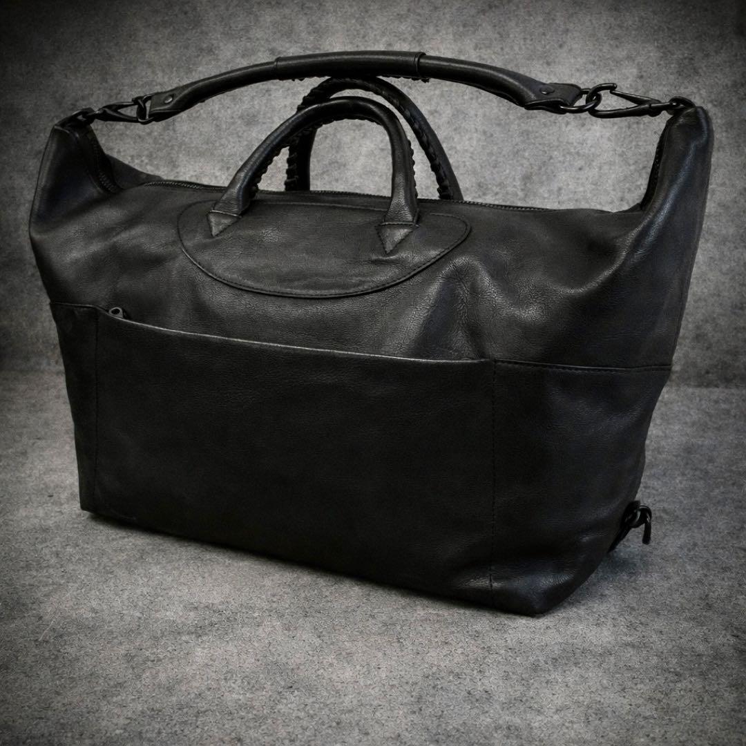 希少✨ スコッチグレイン ボストンバッグ トートバッグ ビジネスバッグ レザー