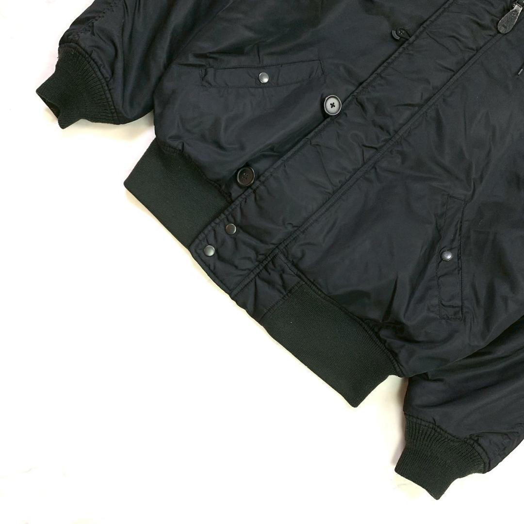 希少バックロゴ★AVIREX N-2B フライトジャケット 黒 L　D531