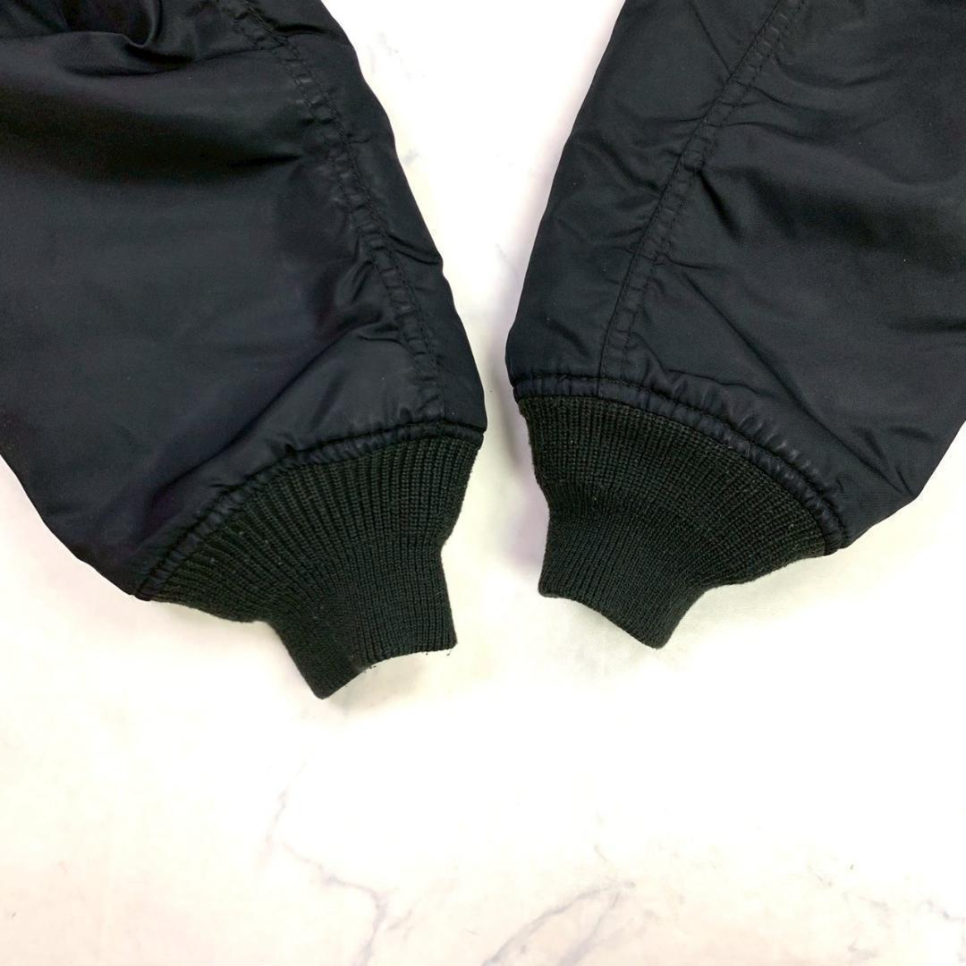 希少バックロゴ★AVIREX N-2B フライトジャケット 黒 L　D531