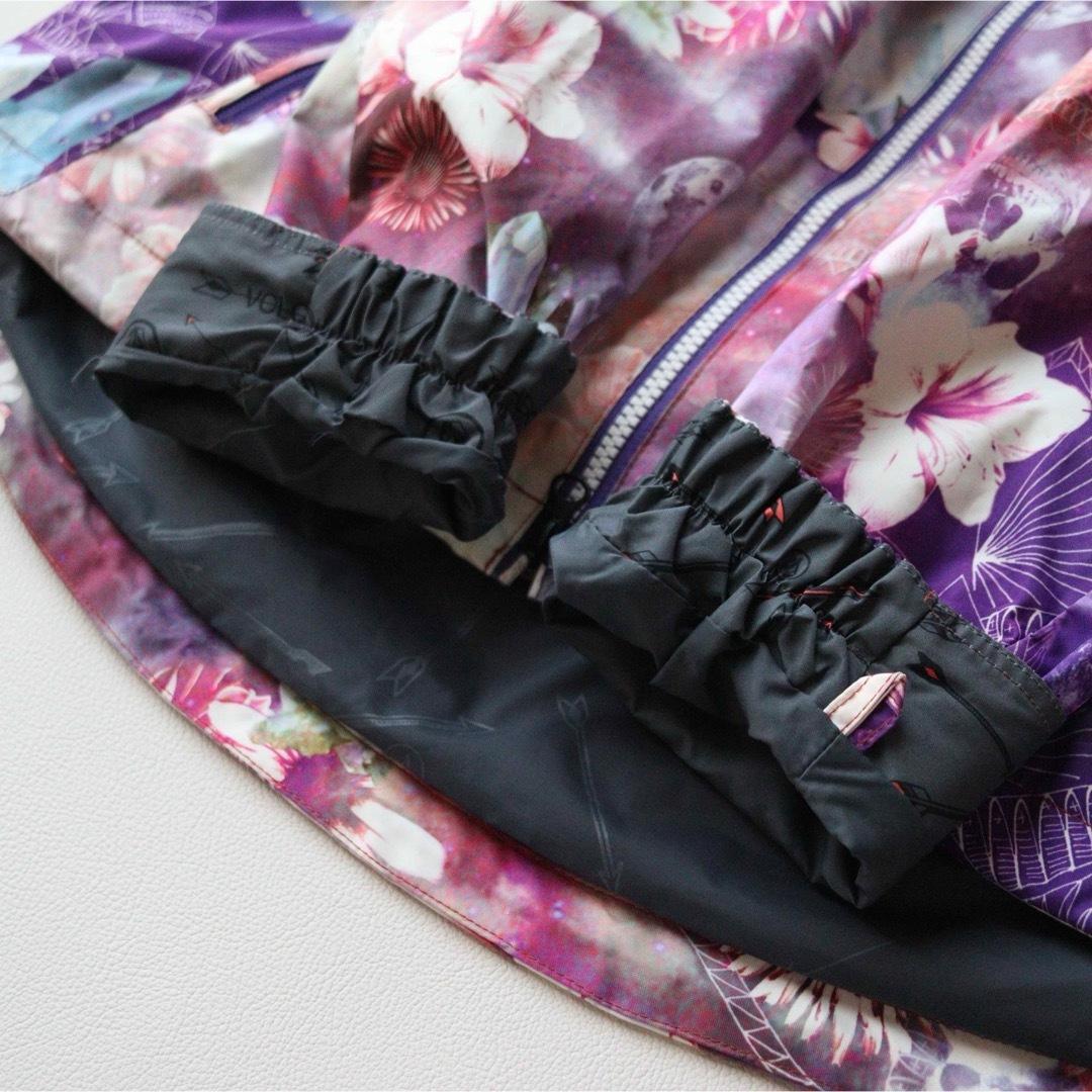 5437【極美品】VOLCOM　ジャケット レディース 裏ボア　花柄 総柄