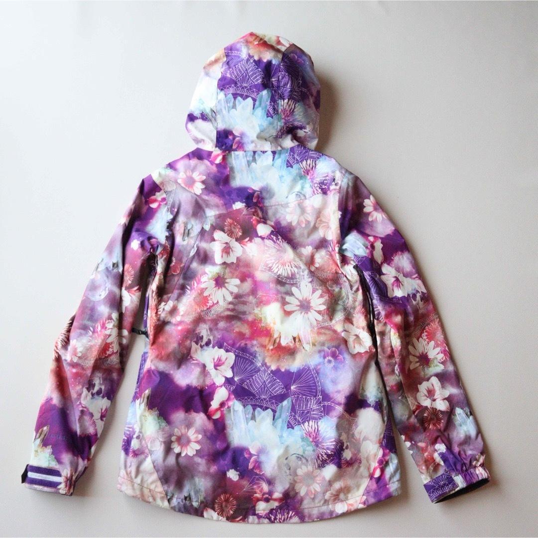 5437【極美品】VOLCOM　ジャケット レディース 裏ボア　花柄 総柄