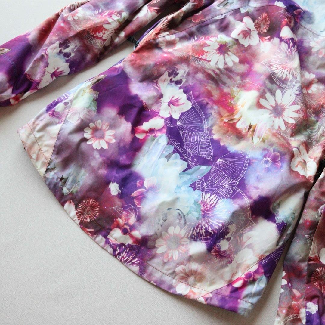 5437【極美品】VOLCOM　ジャケット レディース 裏ボア　花柄 総柄