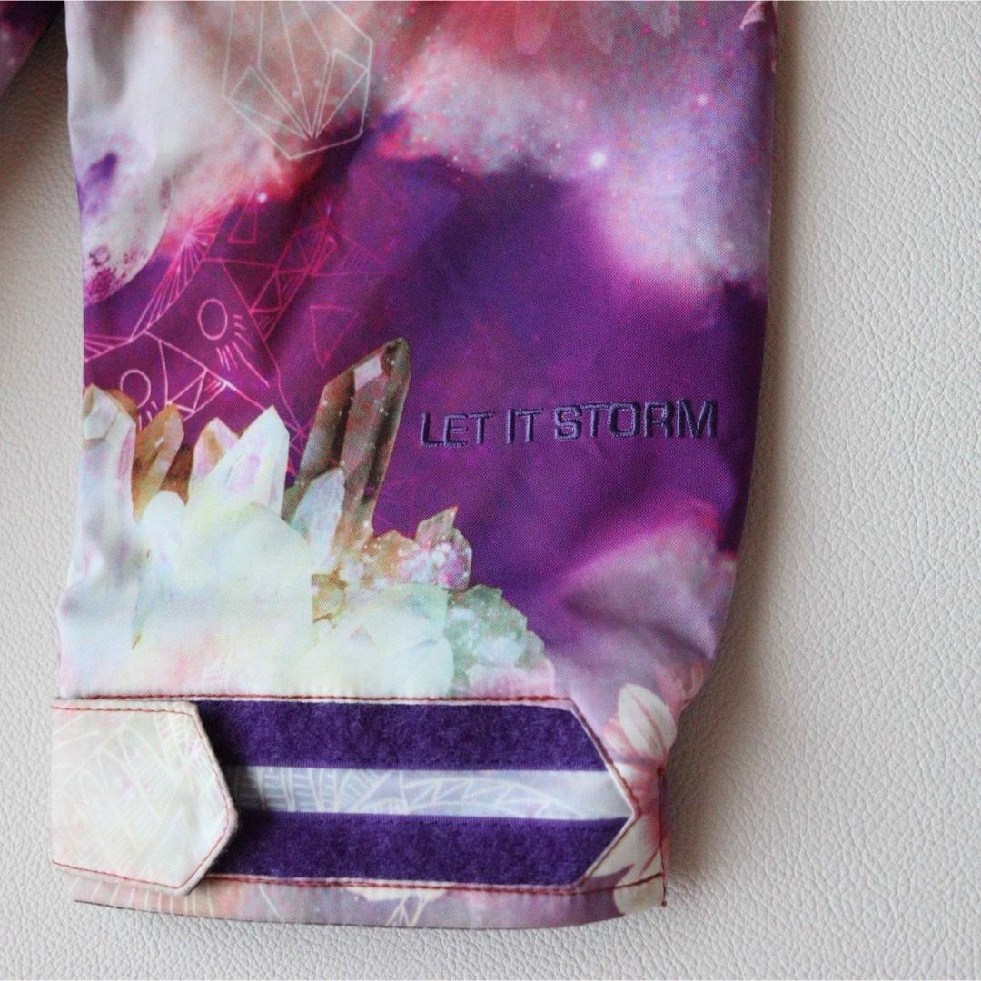 5437【極美品】VOLCOM　ジャケット レディース 裏ボア　花柄 総柄