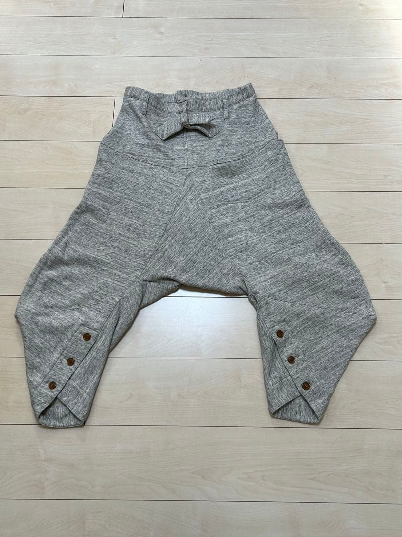 ヴィヴィアンウエストウッドマン　グレー サルエルパンツ スウェット素材　46