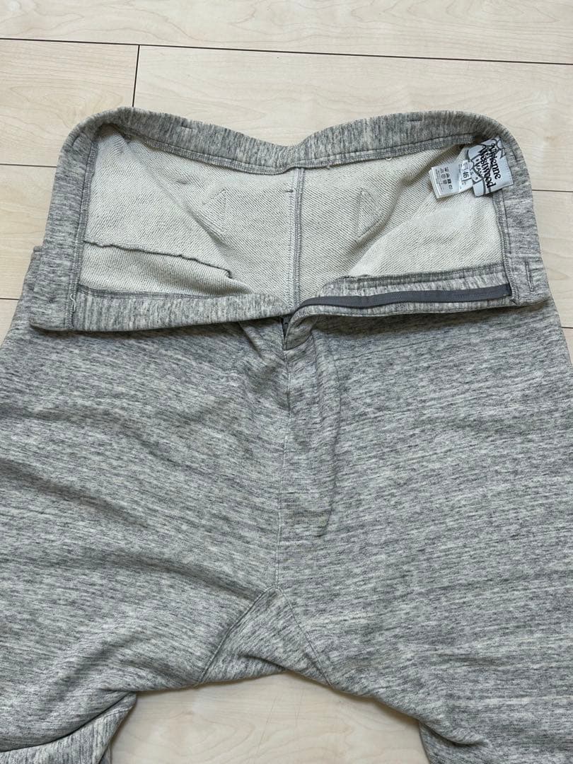 ヴィヴィアンウエストウッドマン　グレー サルエルパンツ スウェット素材　46