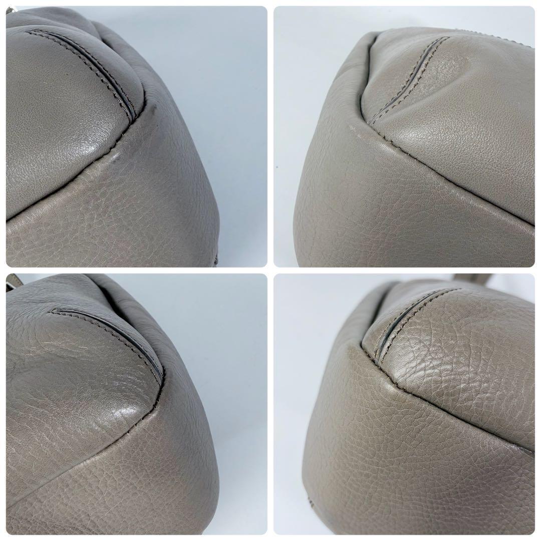 ゆうれい ヒロフSOROソーロM2wayトートグレージュA4可イタリア製