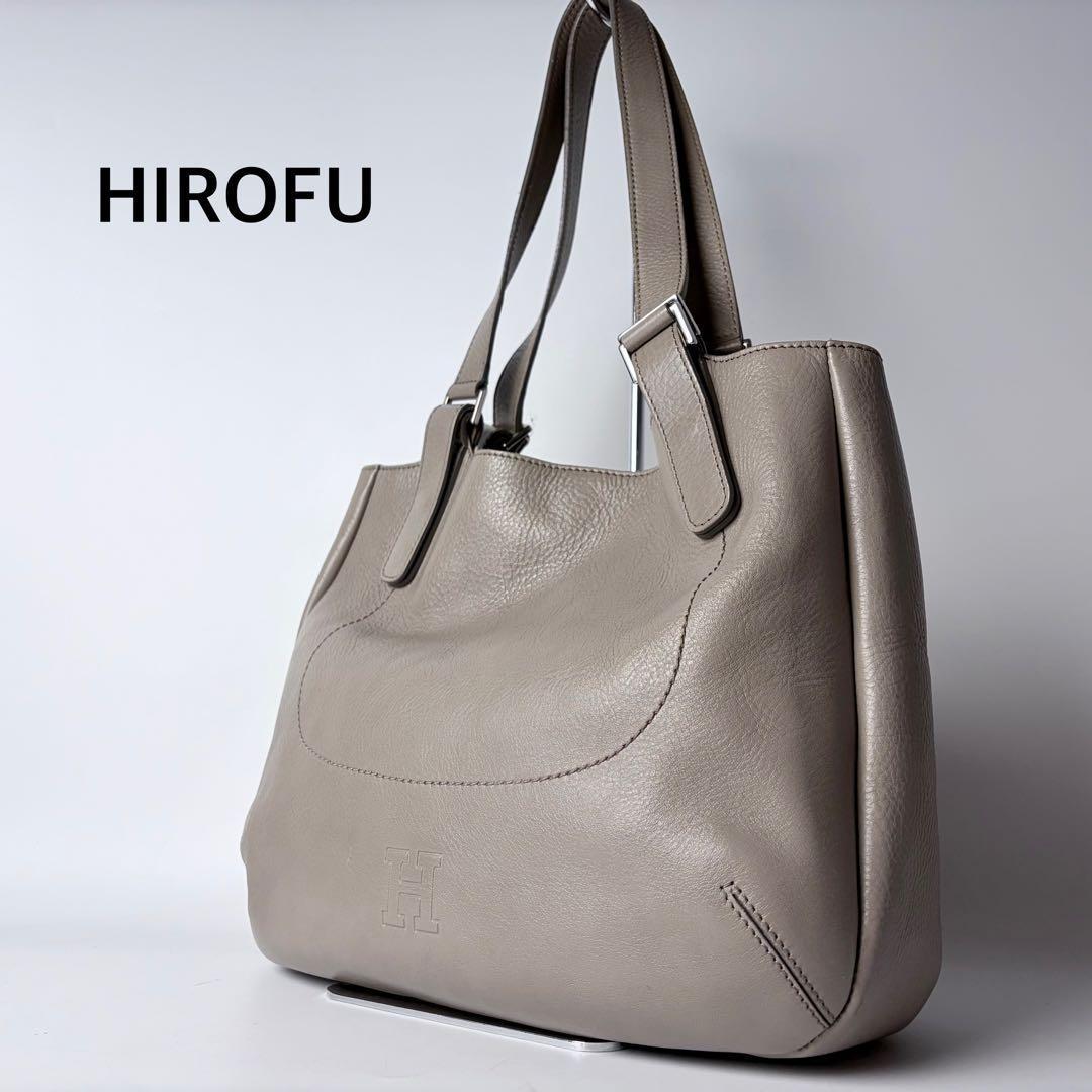 ゆうれい ヒロフSOROソーロM2wayトートグレージュA4可イタリア製