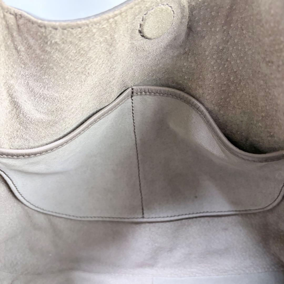 ゆうれい ヒロフSOROソーロM2wayトートグレージュA4可イタリア製