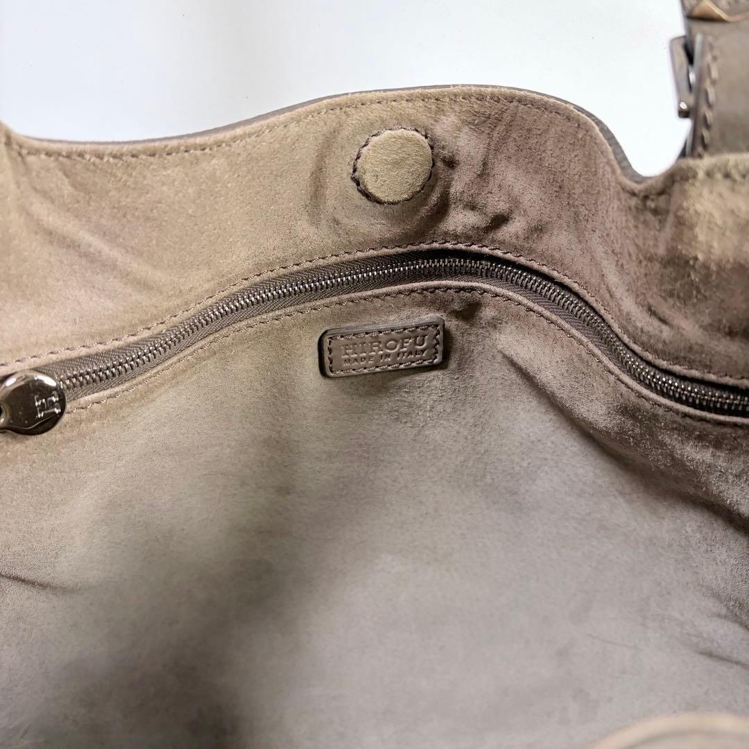 ゆうれい ヒロフSOROソーロM2wayトートグレージュA4可イタリア製