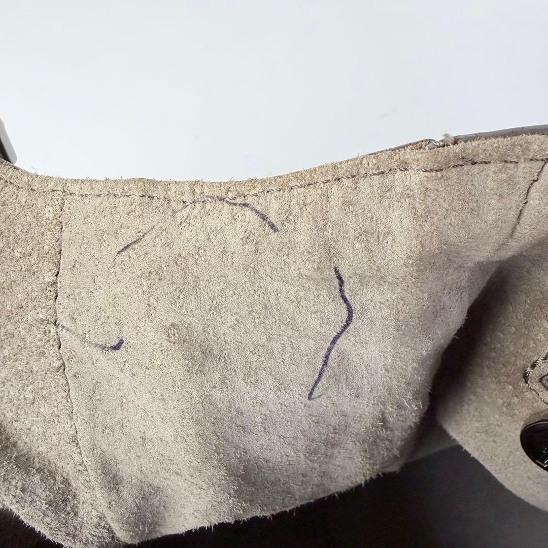 ゆうれい ヒロフSOROソーロM2wayトートグレージュA4可イタリア製