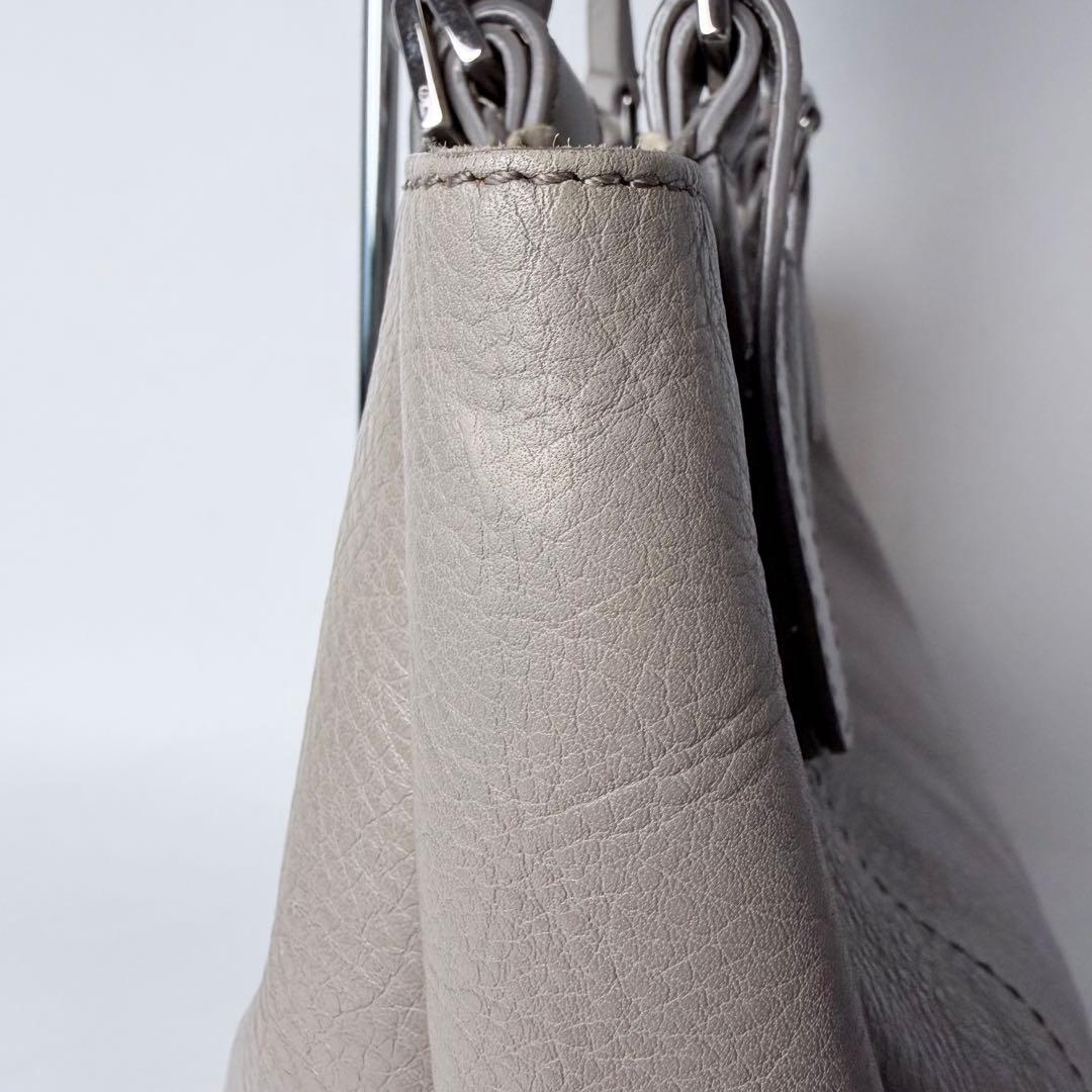 ゆうれい ヒロフSOROソーロM2wayトートグレージュA4可イタリア製