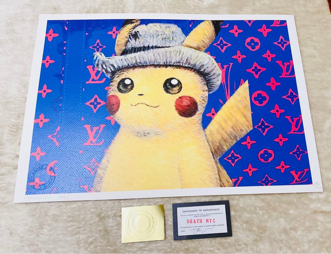 ポケモン　ピカチュウ　DEATH NYC ポスター 現代アート