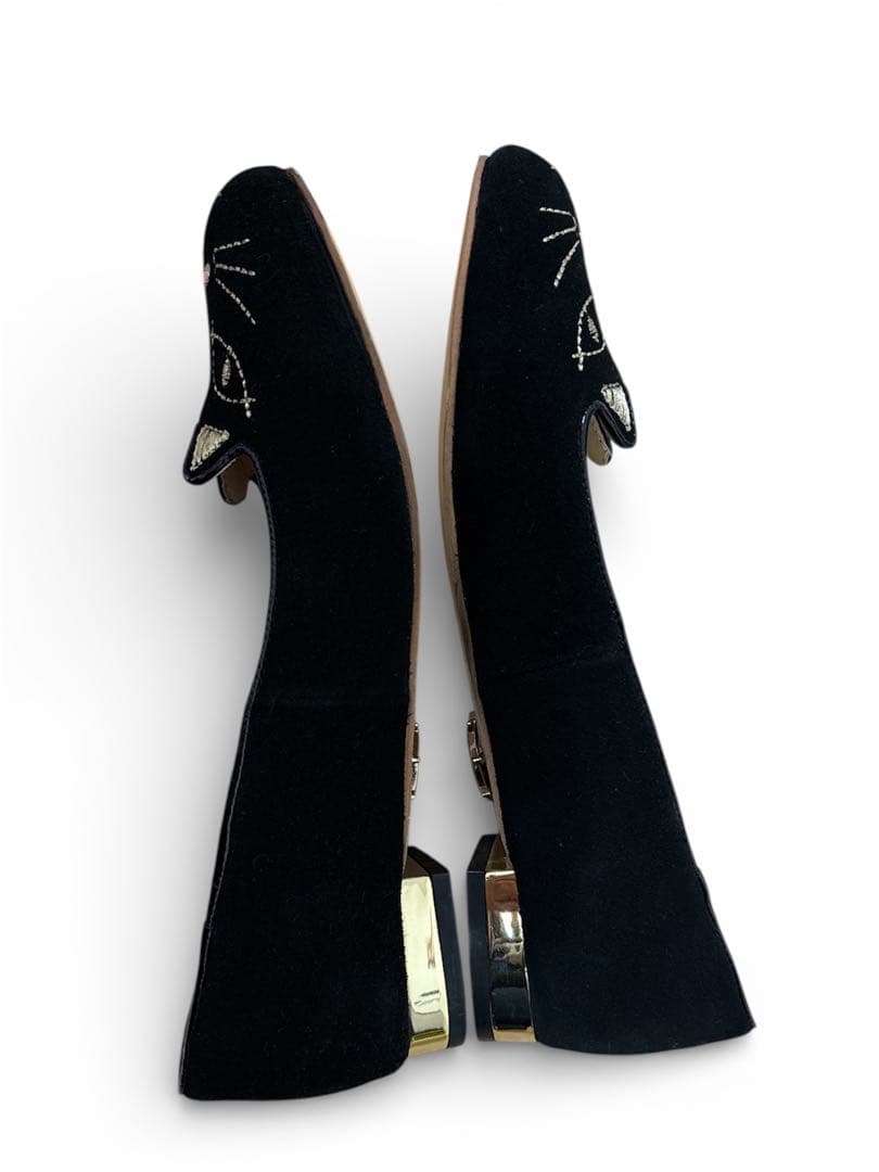 極美品 Charlotte Olympia キティフラット 37 刺繍 パンプス