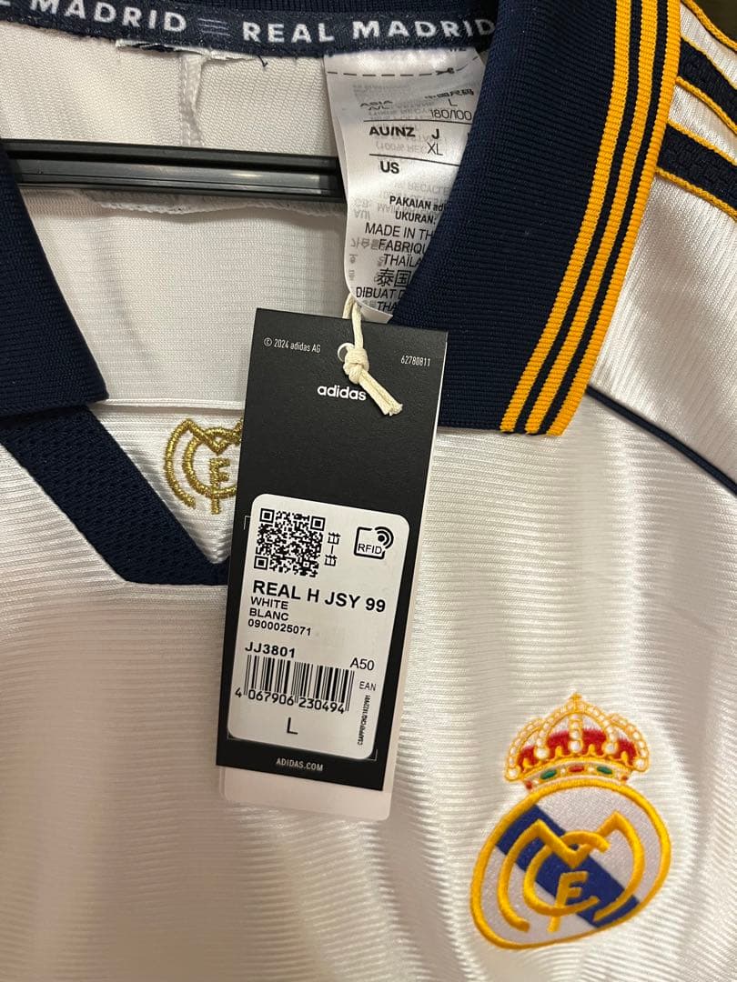 レアル・マドリード 99-00 ユニフォーム ジャパンXLサイズ