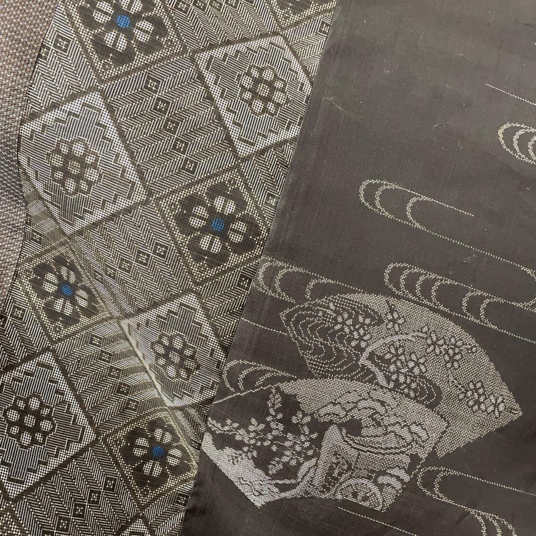 着物ワンピーステントラインロング丈《16》大島紬(龍郷柄7＆9マルキ)L〜L L