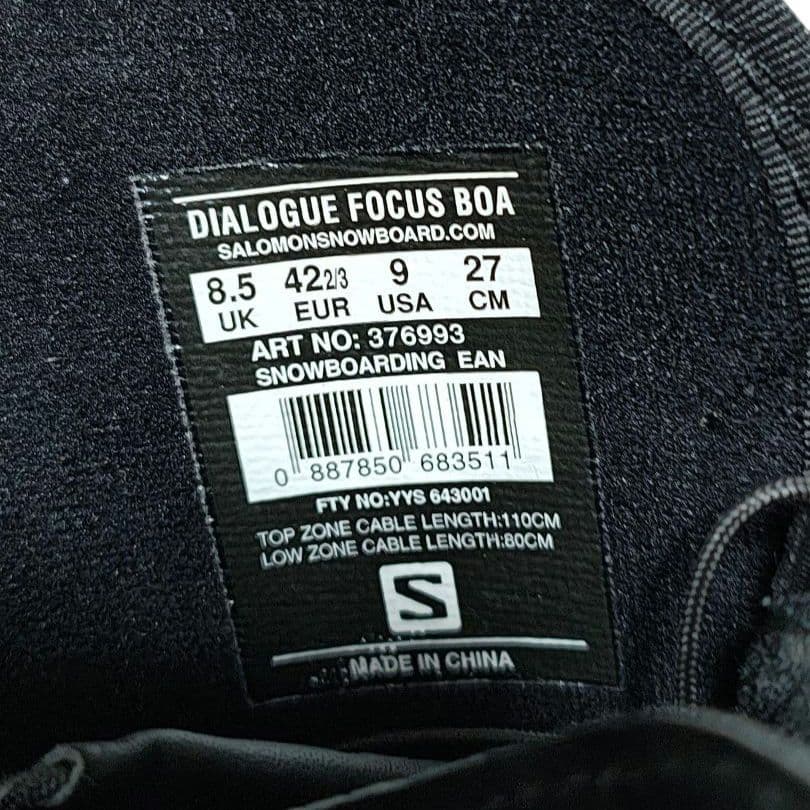 SALOMON サロモン スノボーブーツ DIALOGUE ダイアログ 27cm