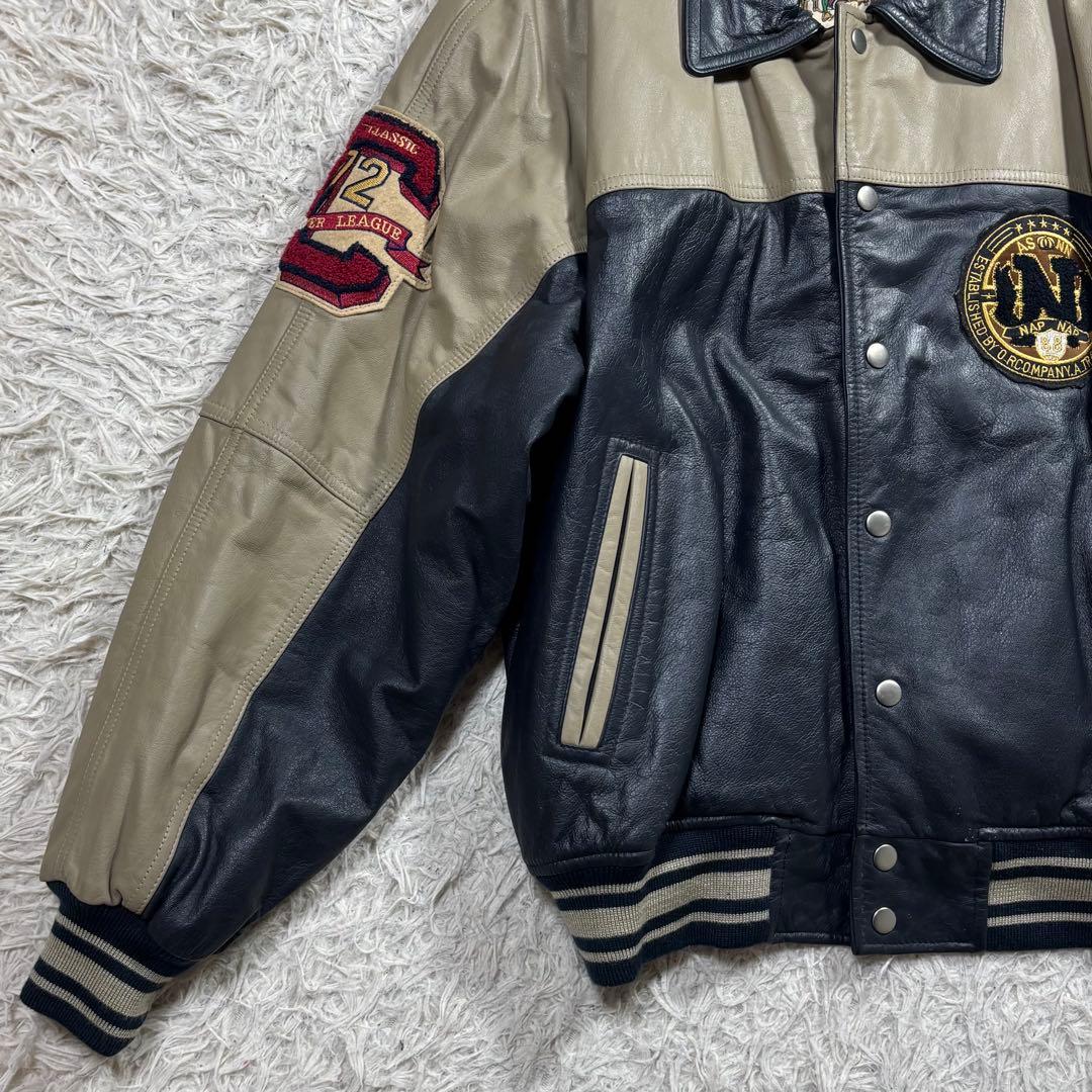 ギンシャリ様　Target ターゲット　スタジャン　リアルレザー　刺繍　LL