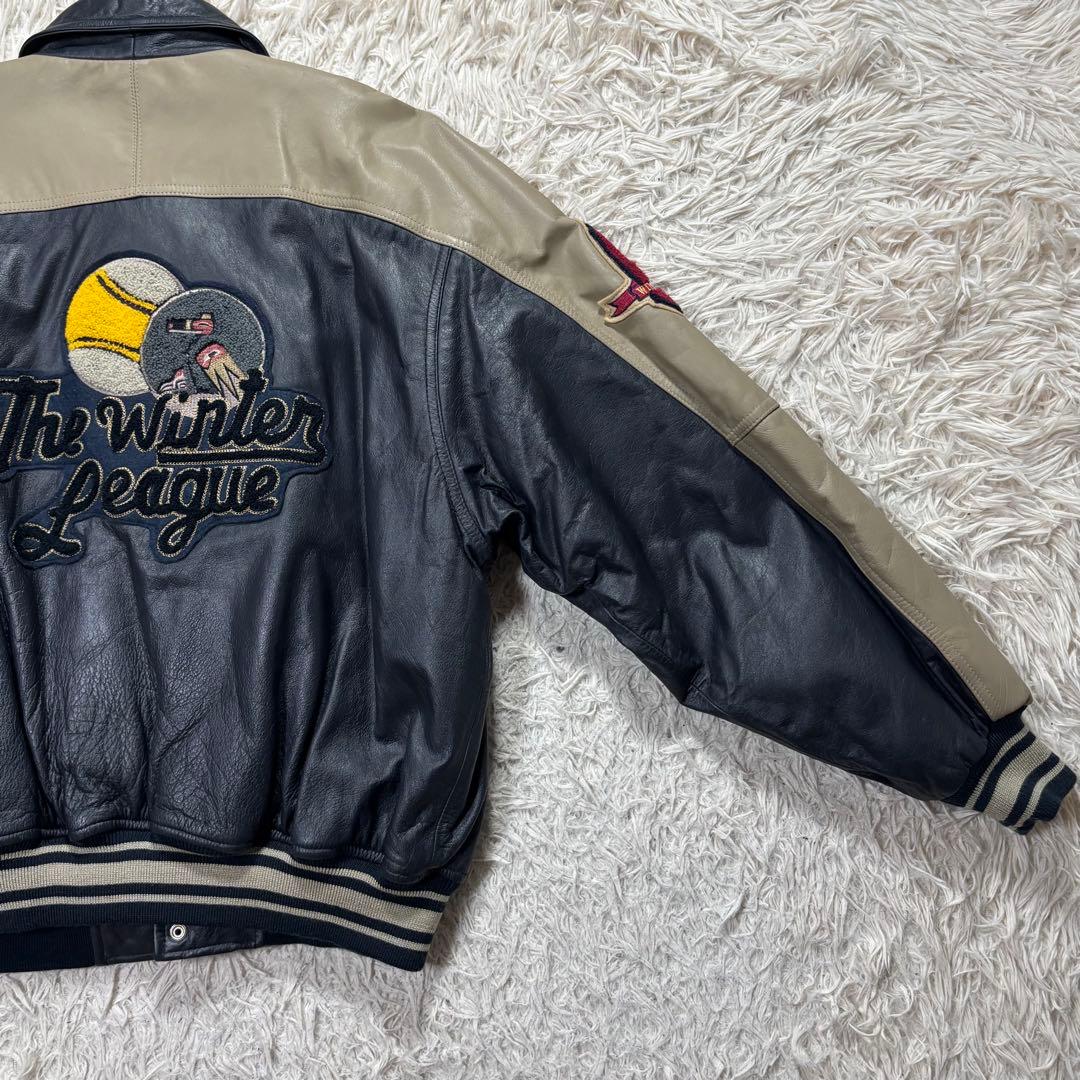 ギンシャリ様　Target ターゲット　スタジャン　リアルレザー　刺繍　LL