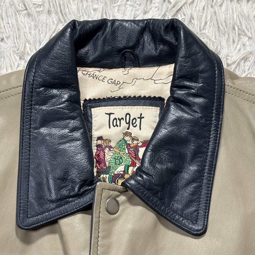 ギンシャリ様　Target ターゲット　スタジャン　リアルレザー　刺繍　LL
