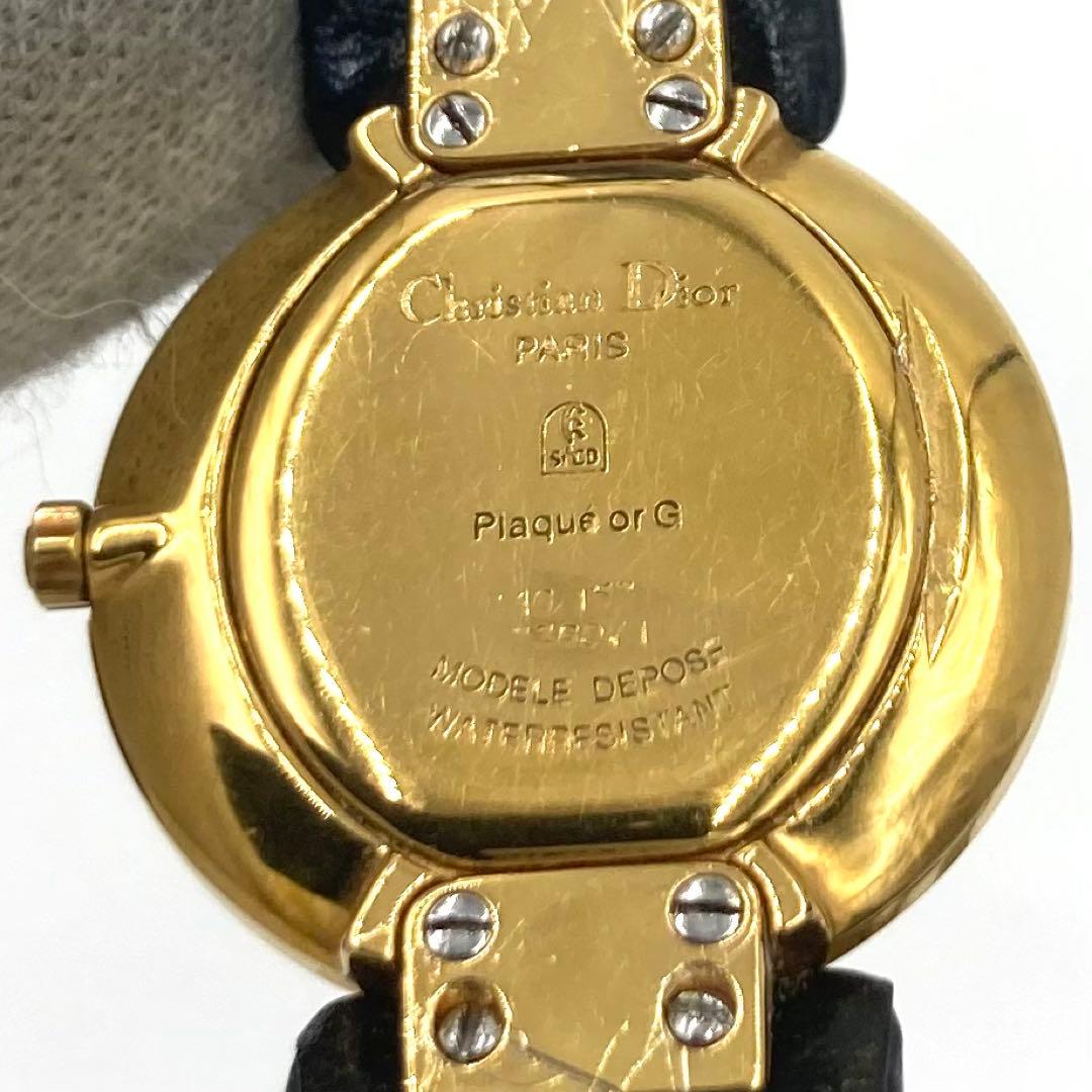 【稼動】 ディオール 腕時計 バギラ 7P ダイヤ クォーツ サファイヤガラス