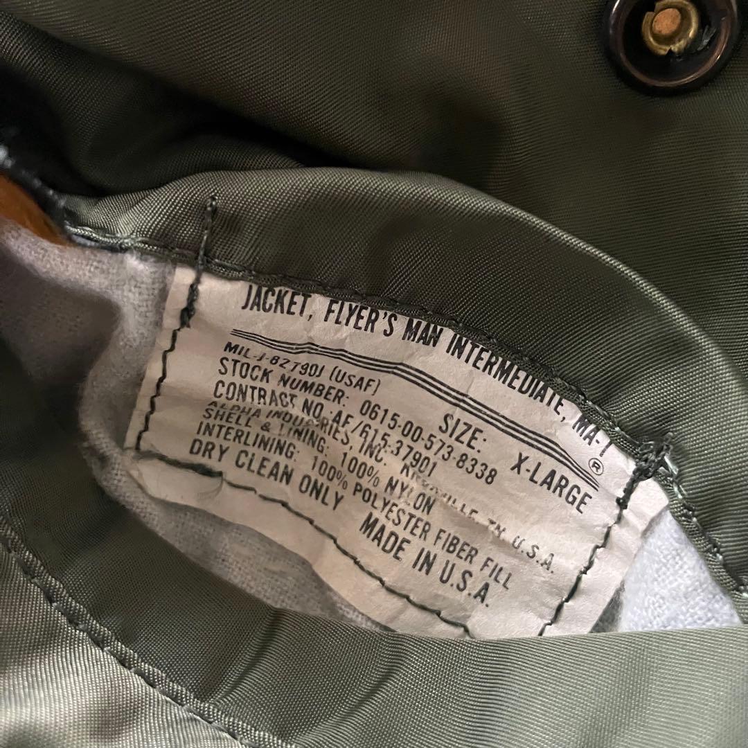 t*s様 90s USA製 ALPHA MA-1 フライトジャケットサイズ XL