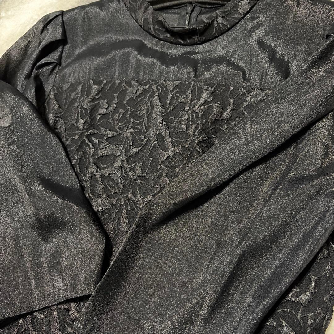 Rire Fete（リルフェテ）ふくれジャガードバックリボンドレス ヤマダヤ