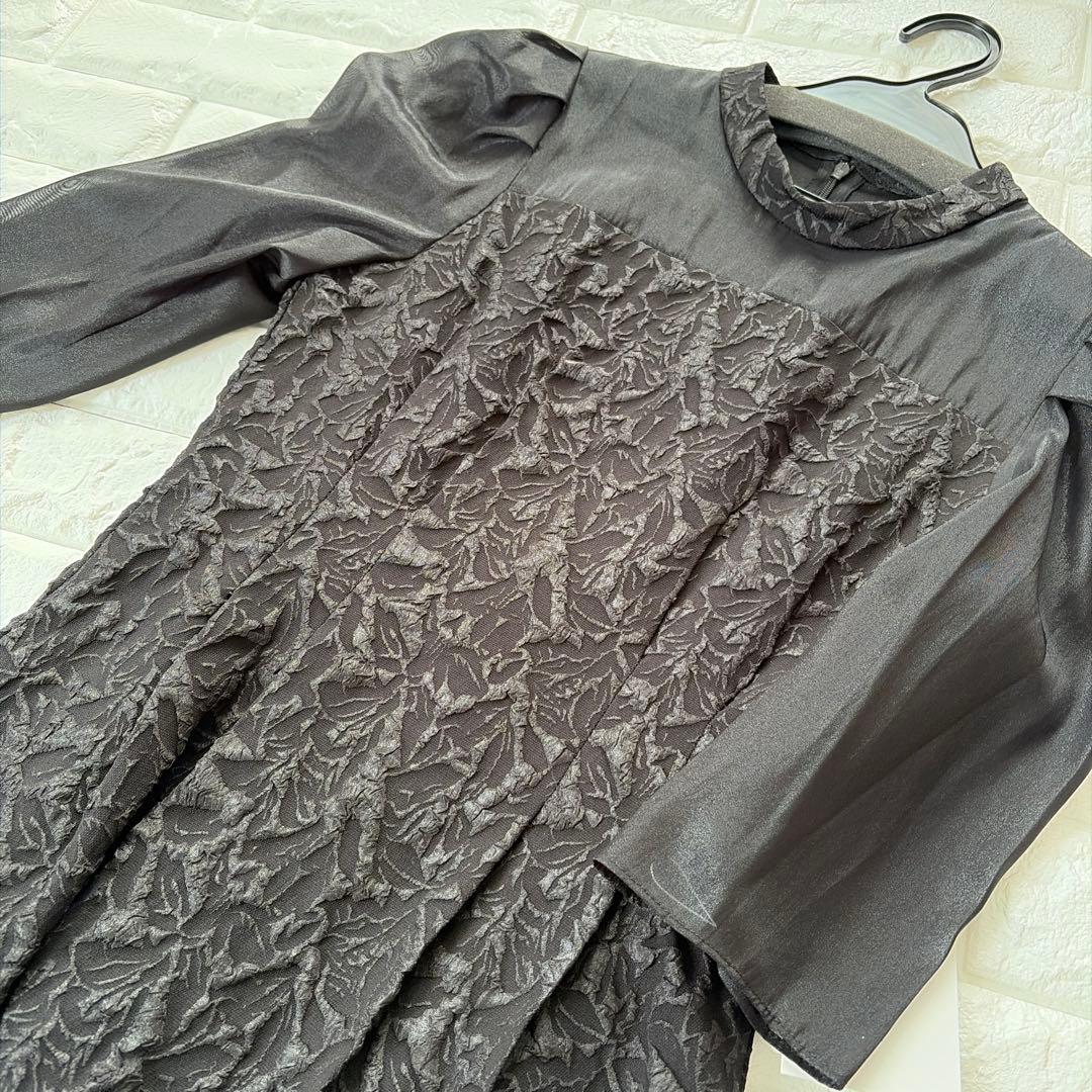 Rire Fete（リルフェテ）ふくれジャガードバックリボンドレス ヤマダヤ