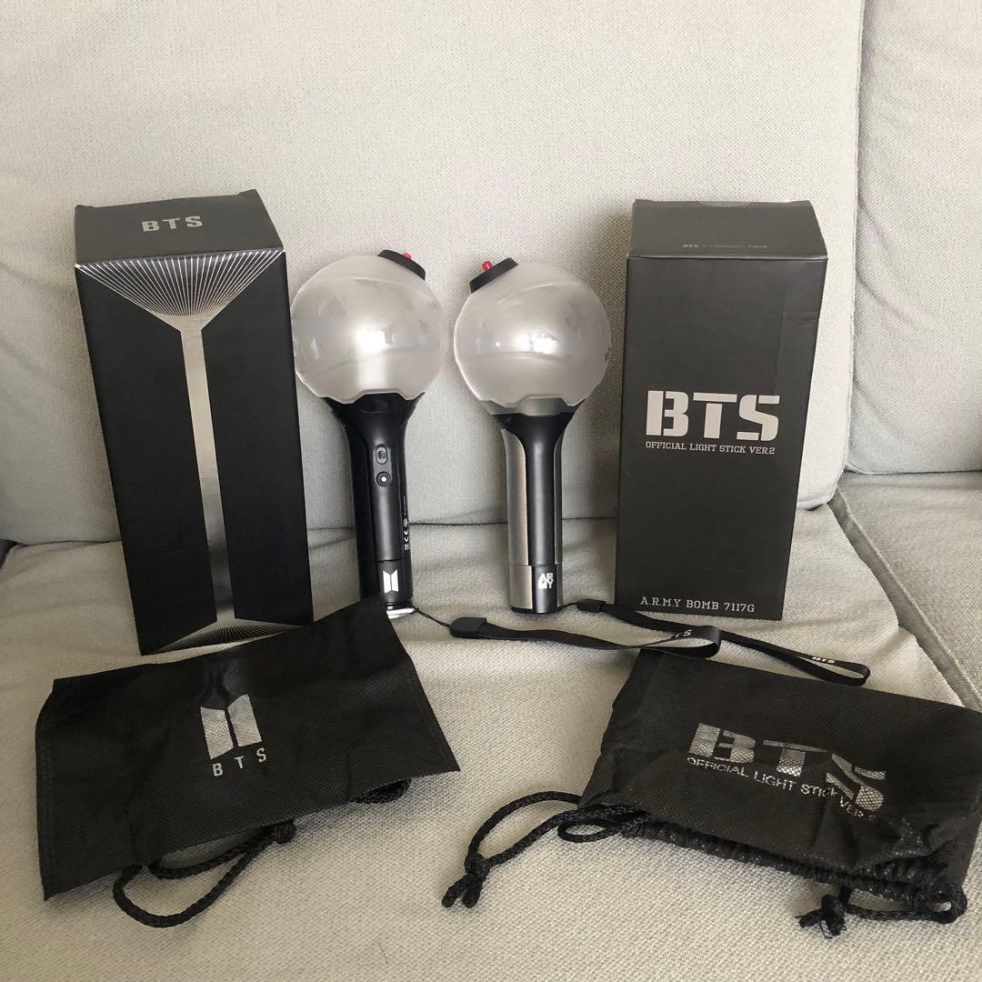 BTS 公式ライトスティック Ver.2 Ver.3 セット　アミボム