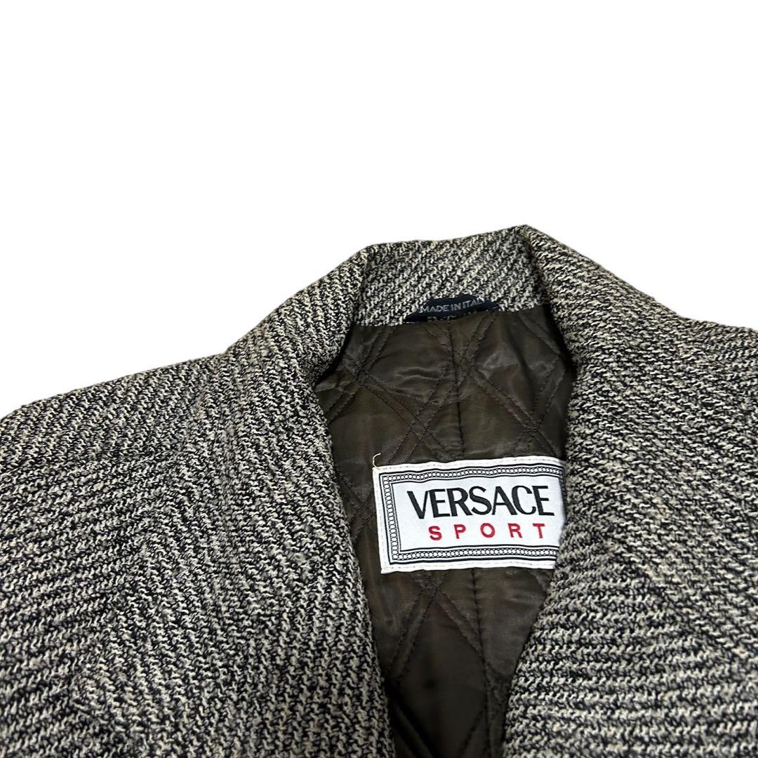 VERSACE ダブルウールボタンコート