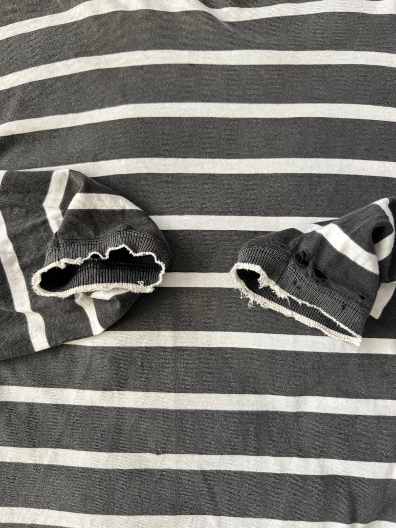 90s GAP ロンT ロング Tシャツ ボーダー フェード ボロ