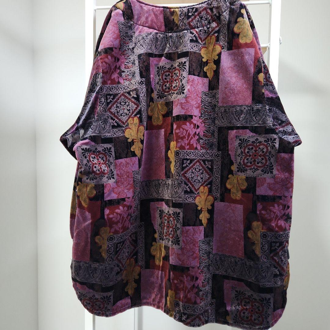 総柄着物ジャケット黒紫フェノメノンHUFメゾンスペシャルneonsign