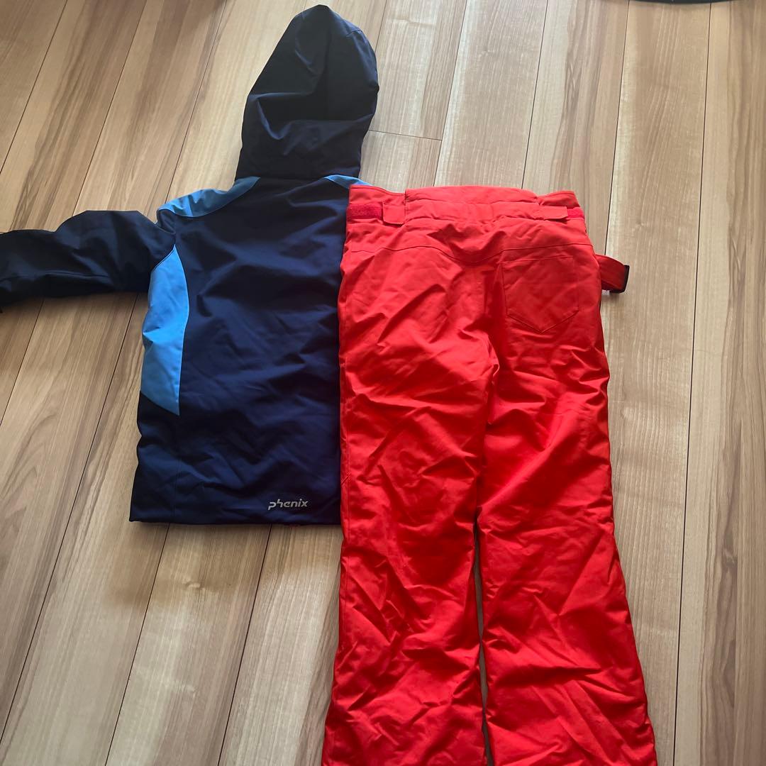 phenix 子供用スキーウェアセット ネイビー/赤
